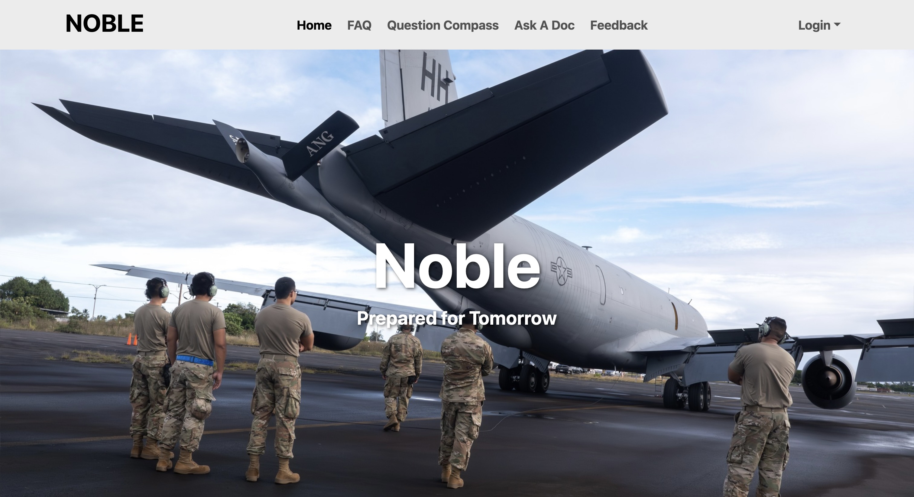 Noble Landing Page